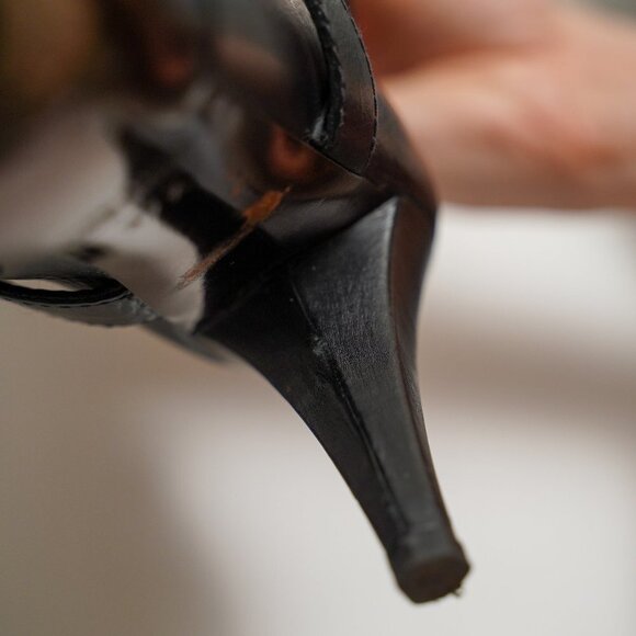 Miu Miu Knee High Kitten Heel Boots - Picture 12 of 15